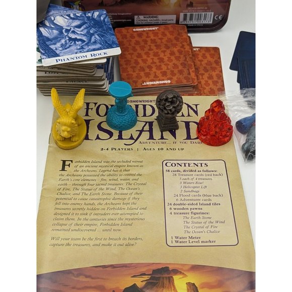 Forbidden Island Game Adventure in Metal Tin Box Gamewright 2010 COMPLETE - Picture 4 of 10